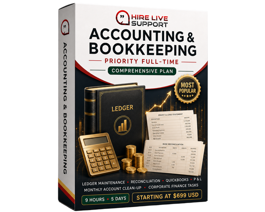 Accounting & Bookkeeping Priority - Full Time (Most Popular)